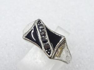 クリスタル　エナメル　指輪(20号)